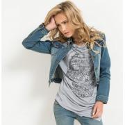Veste en jean cloutée fashion pour femme